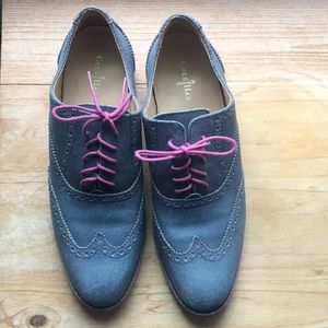 Cole Haan Alisa Two-Tone Oxford Blue/Pink, Size 10